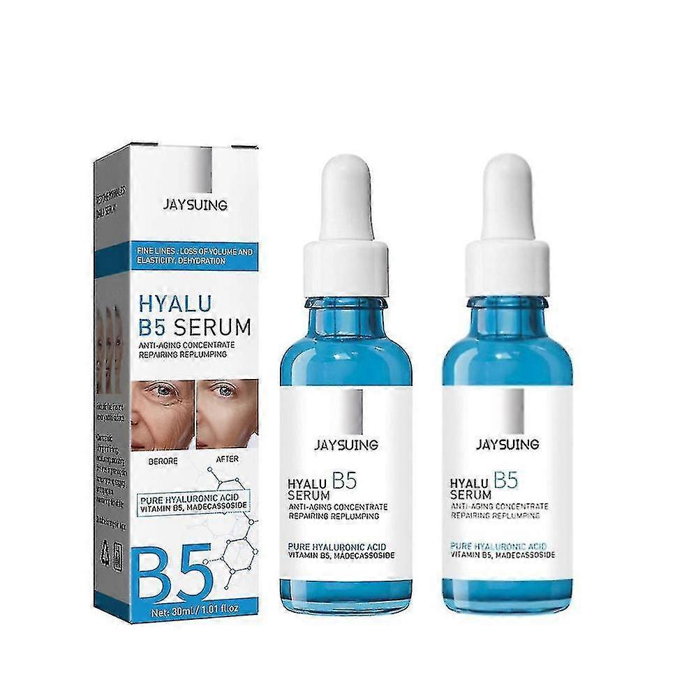 2pcs Hyalu B5 Hyaluronic Acid Serum Triple Anti-aging Anti-wrinkle Concentrate Repairing Essence, Replump Skin Smooth 30ml S07