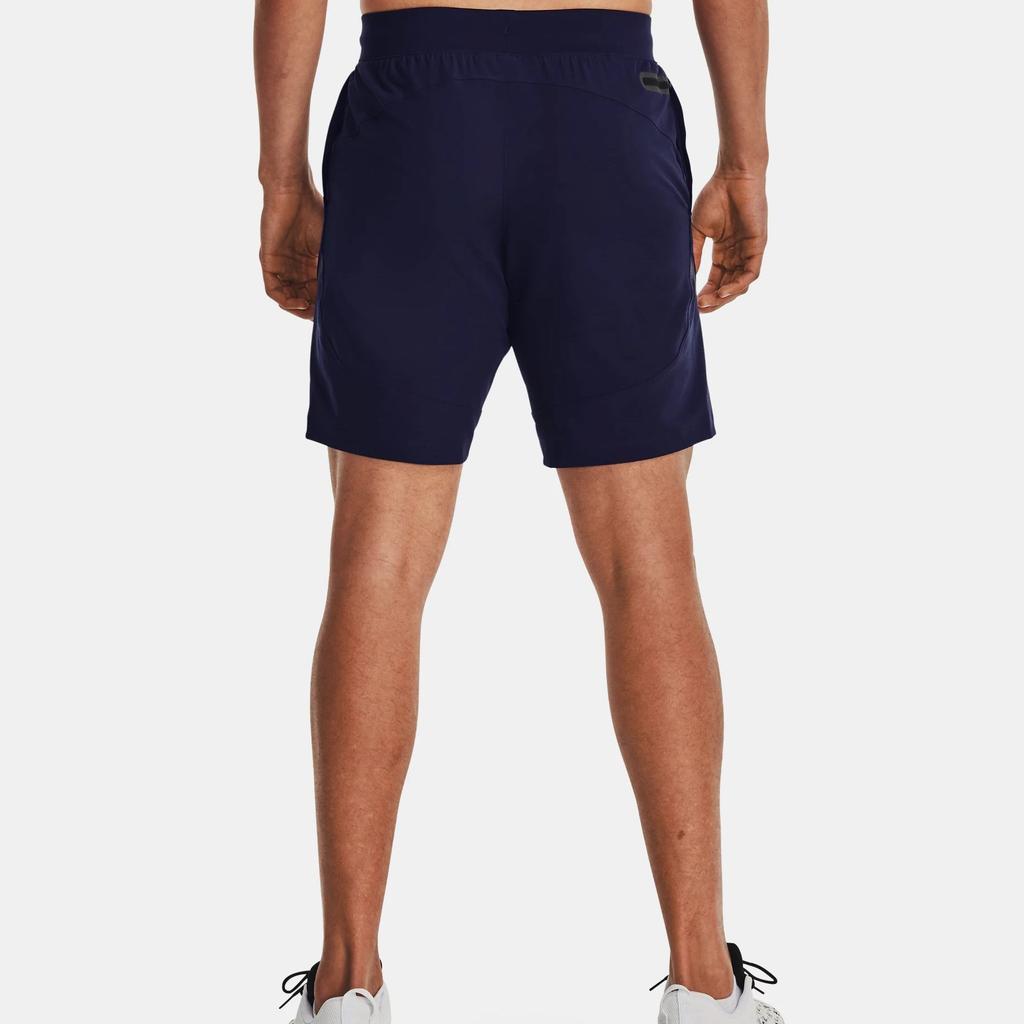 Under Armour UA Unstoppable Logo Print Drawstring Mid Rise Sports Shorts Men Shorts Navy-Blue 1370378-410