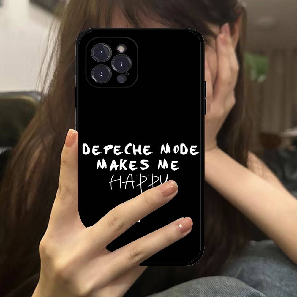 D-Depeche Mode Rock-ES Группа Для iPhone 17 16 15 11 13 14 Pro Max Plus 12 Mini Черный Чехол для Телефона