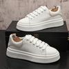 Classic Platform Men's Winter Sneakers Comfort Leather Skateboarding Shoes Men Lace-up White Sneakers Men Zapatillas De Skate