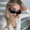 2 шт. Модные солнцезащитные очки квадратной формы с большой оправой, Личность, Широкие дужки, Солнцезащитные очки, Трендовый простой дизайн, Устойчивые к УФ-излучению очки, Женские