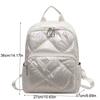 Cloud Space Cotton Backpack Solid Color Student Schoolbag All-match Bubble Shoulder Bag  Outdoor