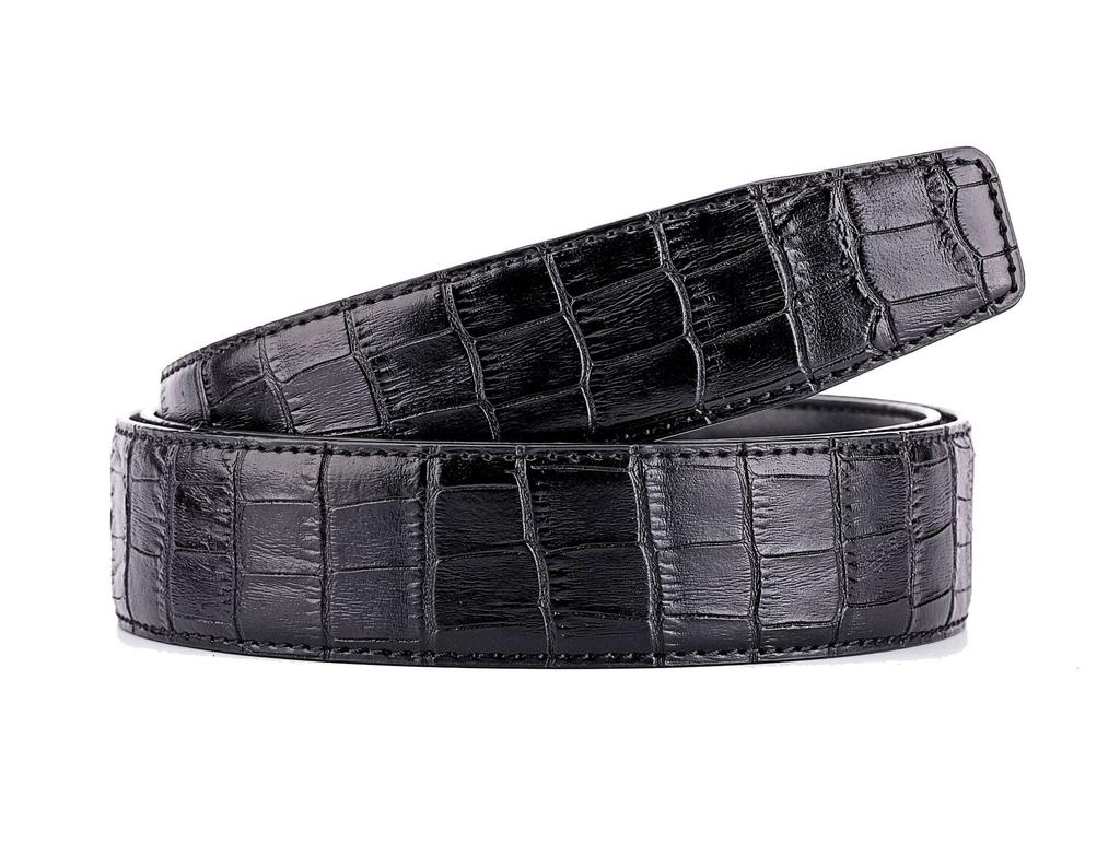 Men's Genuine Leather Belt High-end Quality Original Patent Leather Imported First Layer Cowhide Automatic Buckle Belt Body