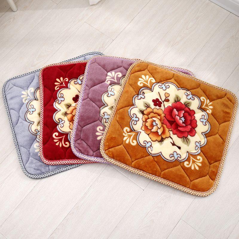 Нескользящие Плюшевые Толстые Подушки для Сохранения Тепла Подушки для Толстых Стульев в Классе Подушки для Диванов в Ресторане Подушки для Сидения