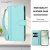 For OPPO F27 F31 Reno 4 4F 5 5F 6 Lite Pro Plus 4G 5G Flip Wallet Case Leather Cover With Card Slot Silicone Hand Strap Wireless Charging