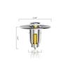 Hair Catcher Wash Basin Bounce Drain Filter With Anti-clogging Basket Sink Pop-Up Drain Plug