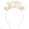 Creative Rainbow Color Letter Birthday Headband It's My Birthday Alloy Letter Decoration Headband Party Headwear Birthday Party