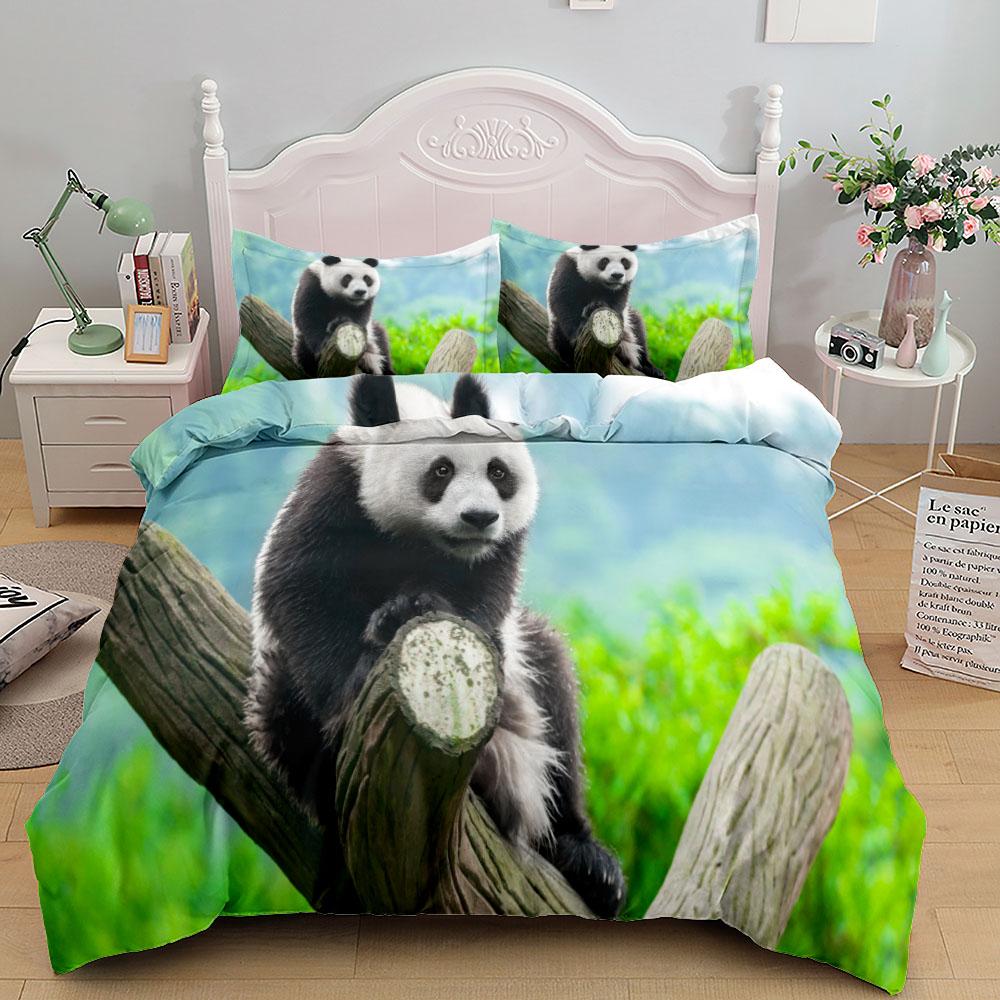 Комплект постельного белья Ink Splash Giant Panda King Queen Double Full Twin Single Size