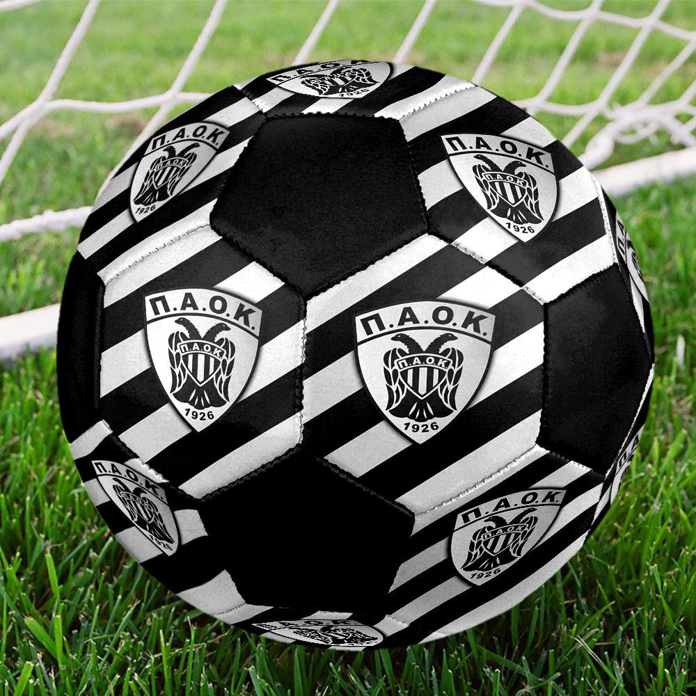 1pc PAOK FC Soccer Ball Size 5 Indoor Soccer Ball Fashion Colorful Backyard Game - Great For Sports Fans Gift HE90
