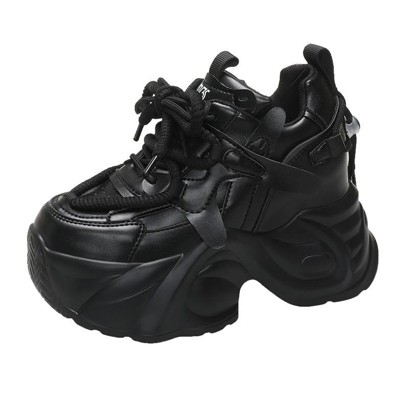 Мода 10,5 см 2024 Женские кроссовки Run Star Высокие на платформе Женская спортивная обувь Белые Черные Повседневная модная обувь Вулканизированная обувь Feme