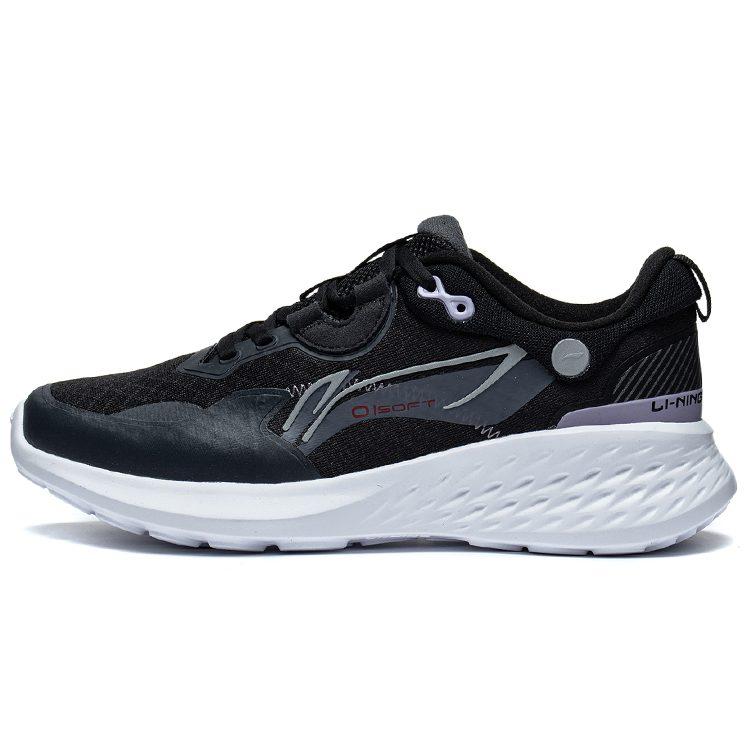Li Ning Мягкий элемент Устойчивые к истиранию Дышащие Низкие Спортивные Повседневные Кроссовки Женские Черные AGLT008-2