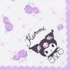 Носовой платок Kuromi Cotton Name Space 144070 [Sanrio]