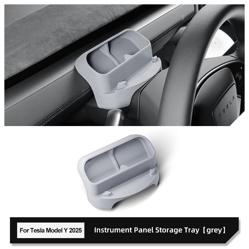 for Tesla Model Y Juniper/Launch 2026 Car Glasses Storage Box Car Mounted Sunglasses Organizer Storage Tray Interior Accessories