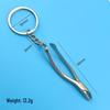 Creative Dental Keychain: Tooth Simulation with Mouth Mirror & Pliers - Perfect Dentist Gift & Promotional Tool