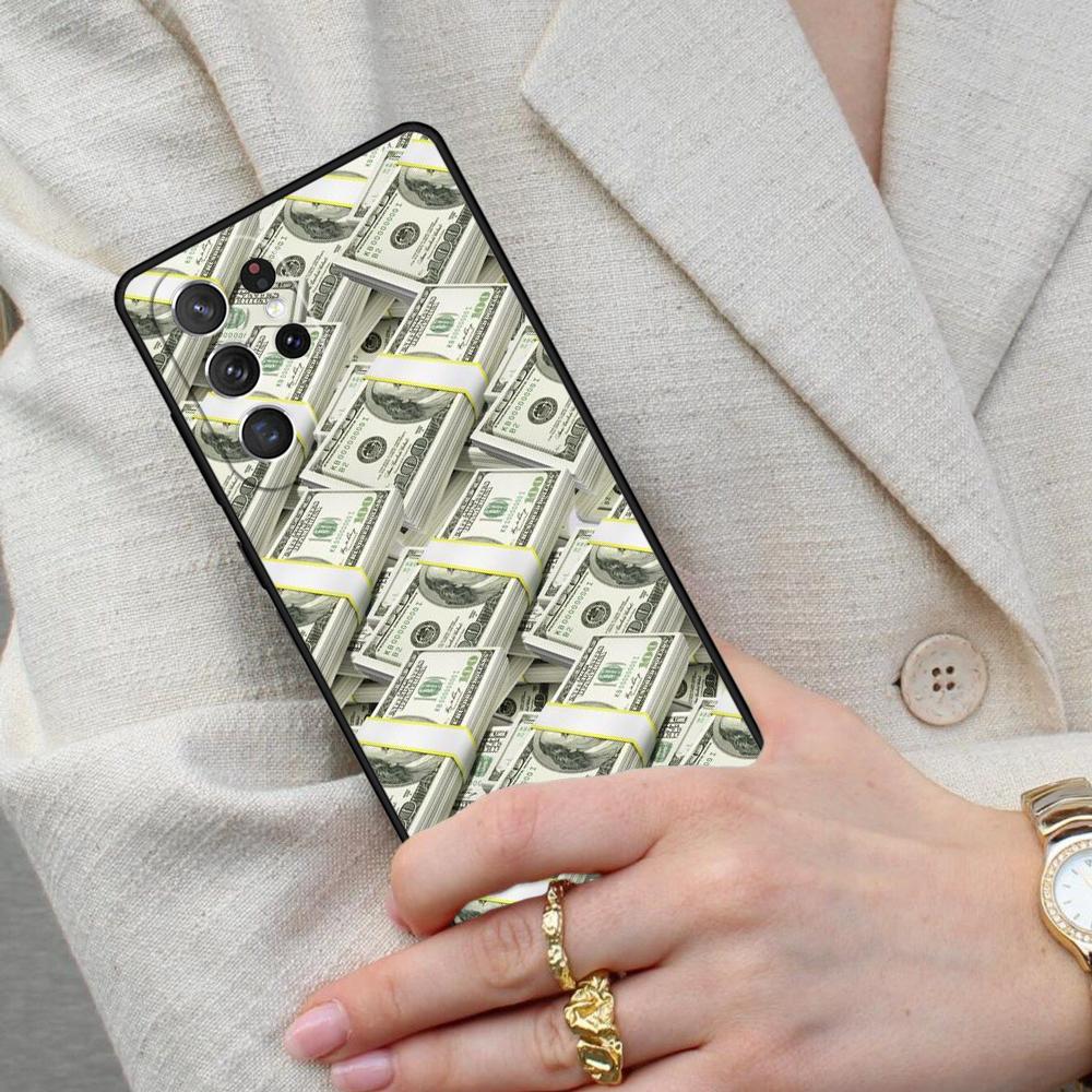 Dollar Funny Cell Phone Case for Samsung Galaxy S26 Ultra S25 S24 S23 S22 S21 S20 Note10 Cover