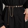 Rhinestone Waist Chain Metal Accessories Belt With Skirt Dress Waist Chain Decoration Thin Belt Tide