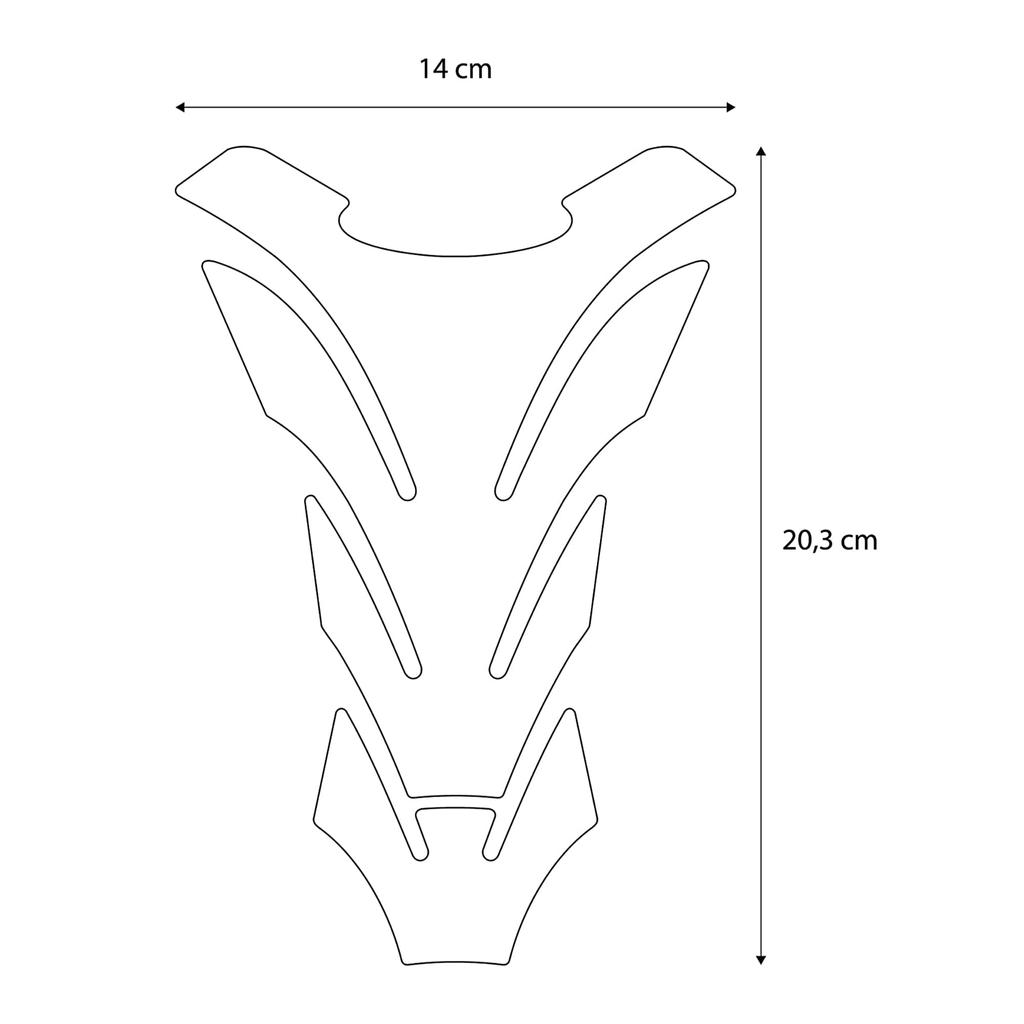 labelbike Защита бака мотоцикла 3D гель смола наклейка совместима с Honda