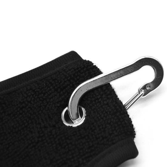 Полотенце для мячей для гольфа Мягкое впитывающее маленькое полотенце для мячей для гольфа с зажимом для сумок для гольфа Аксессуары для чистки мячей для гольфистов