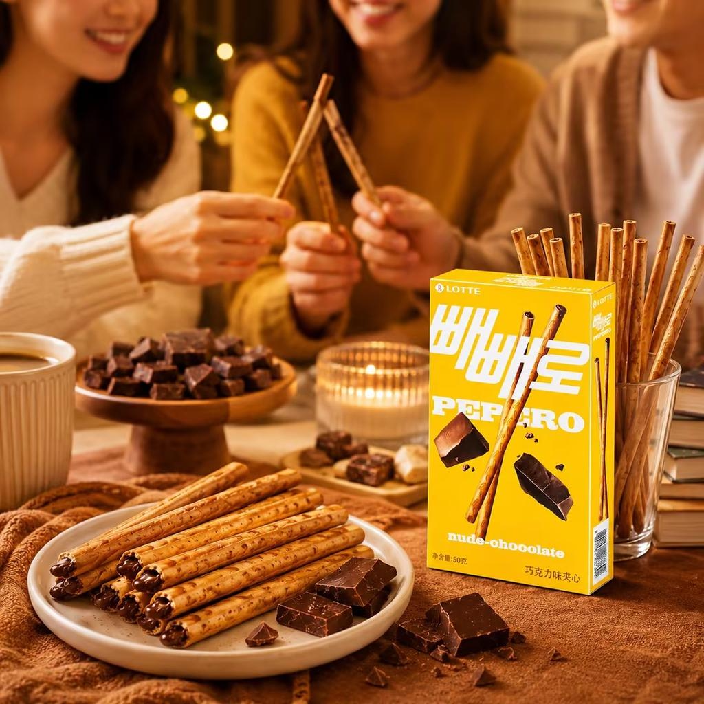 Печенье-палочки Lotte Pepero с шоколадной начинкой 45 г