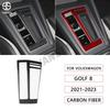 Carbon Fiber Car Gear Shift Panel Frame Cover Decoration Trim for Volkswagen Golf 8 MK8 2021 2022 2023 Accessories