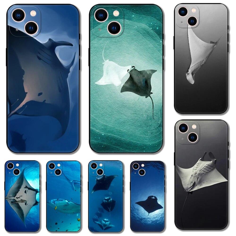 Чехол для телефона Manta Ray для iPhone Samsung Galaxy Redmi Xiaomi Oppo OnePlus Note SA 7 8 9 10 11 12 13 14 20 21 22 23 53 54 Pro Max Plus Ultra TPU Soft