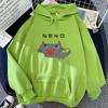 Hololive толстовки Minato Aqua Neko эстетичная женская весенне-осенняя одежда кавайный свитшот винтажная толстовка Harajuku Sudaderas