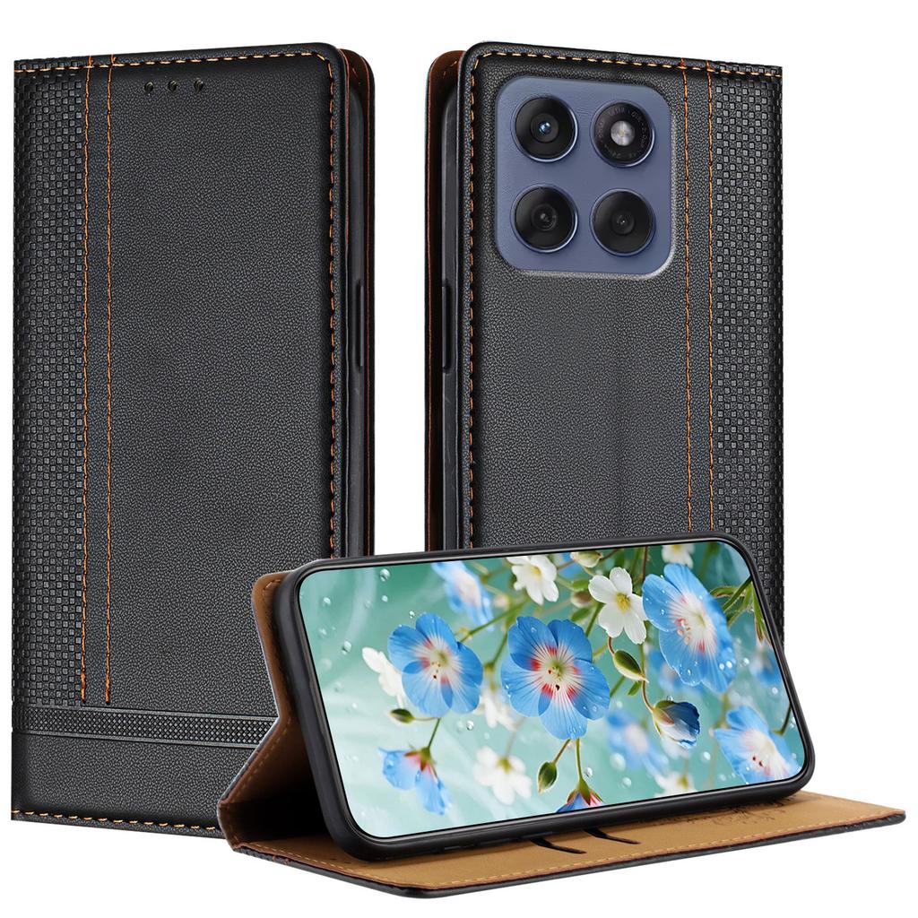 Ретро Матовый Чехол-бумажник с откидной крышкой для Motorola Moto Edge 70 60 50 40 30 Fusion Pro Neo Ultra Однотонный Чехол с Отсеком для Карт