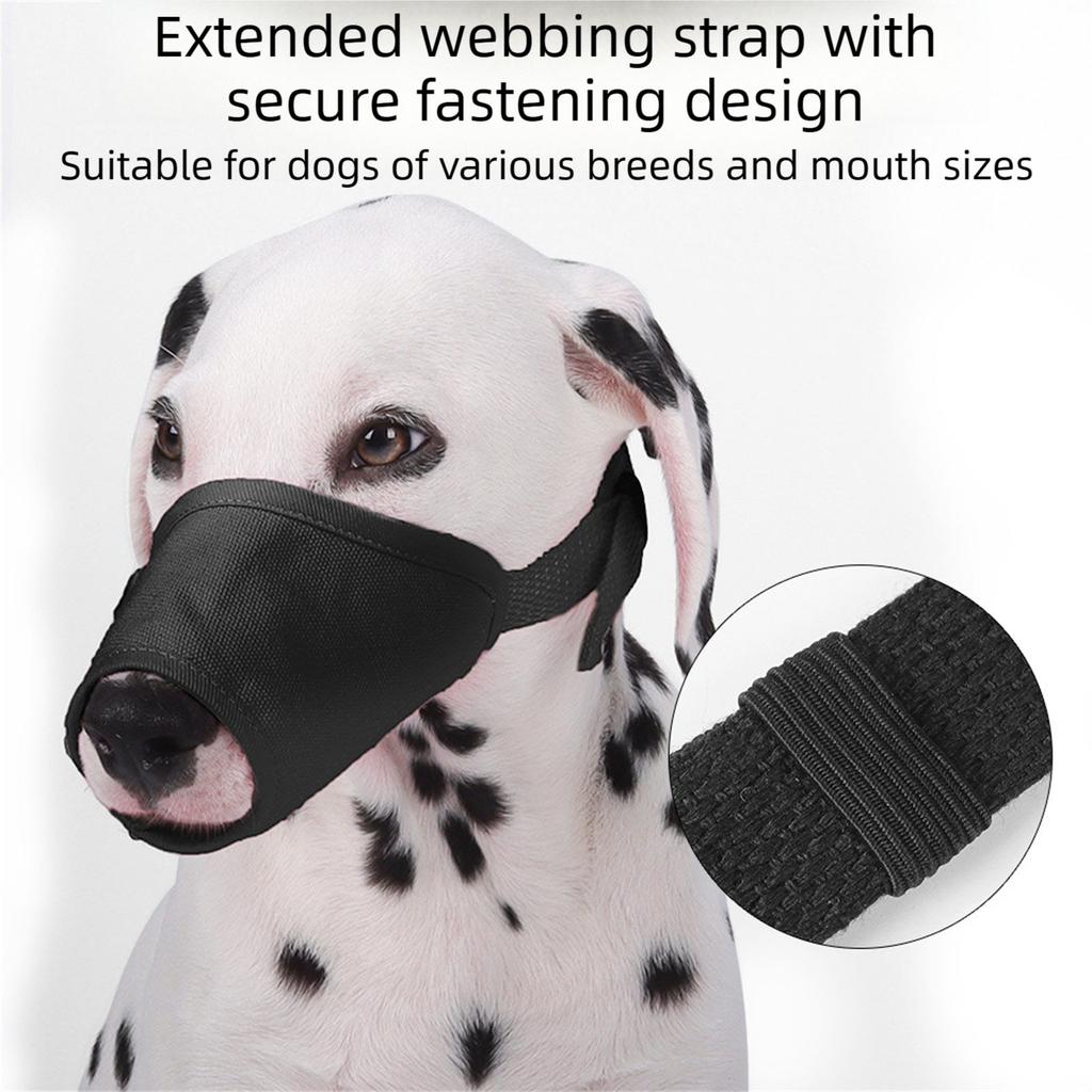 Adjustable Dog Muzzle for Biting Prevention ChewProof Breathable Pet Muzzle for Small To Large Dog Outdoor Activity