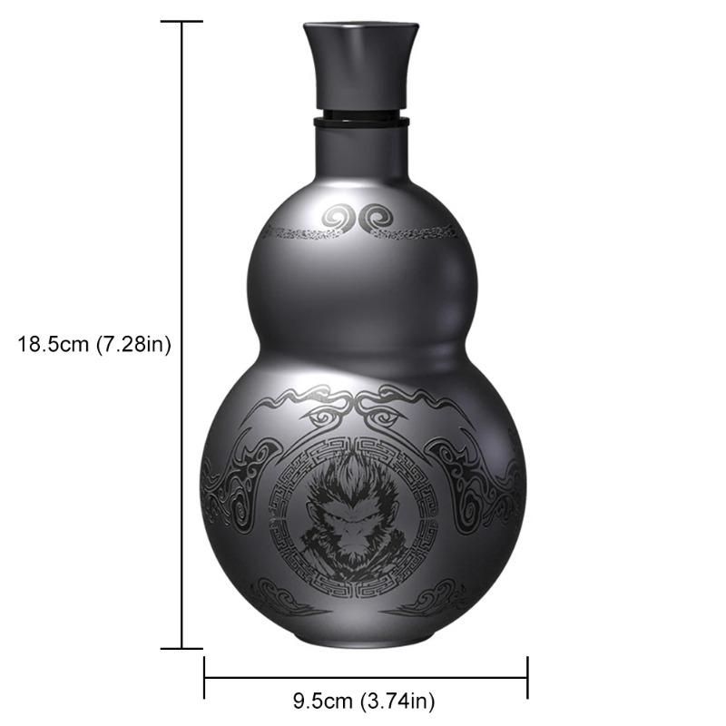 Double-Layer Insulated Stainless Steel Water Bottle, Leakproof Kettle, Wu Kong Gourd, Cold and Hot Drinks, 500ml