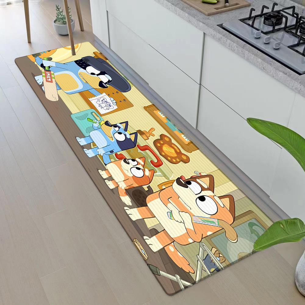 Entrance Front Door Doormat Anime For B-Blueys Non-slip Kitchen Rug Living Room Rugs Balcony Bathroom Foot Mat Floor Mats Carpet