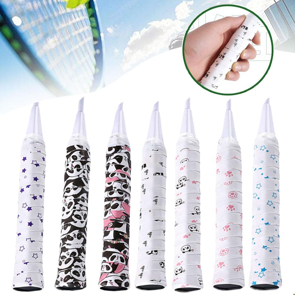 Мультяшный дизайн теннисные ракетки Overgrip впитывающие пот нескользящие ПУ 1 шт для тенниса/бадминтона/квадрат B8O4