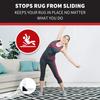 StepNGrip Rug Corner Grippers 4-Pack - Flattens Edges to Hold Rugs in Place - Impedes Curling with Stiff Layer - Reble Carpet Grip Pads with