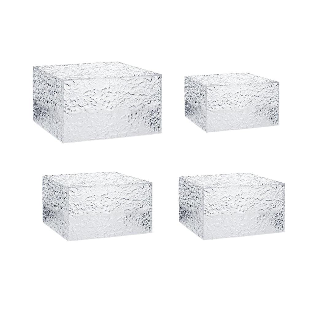 Акриловая кубическая витрина-подставка, 5-сторонняя, для демонстрации еды, подставка для фуршета, для ювелирных изделий, коллекционных предметов, косметики, коллекции, торта