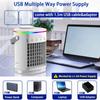 Portable Air Cooler,Desktop Cooling Fan with 4 Wind Speed & Colorful Light,Smart Air Conditioner Fan with Cool Mist & 2-8H Timer