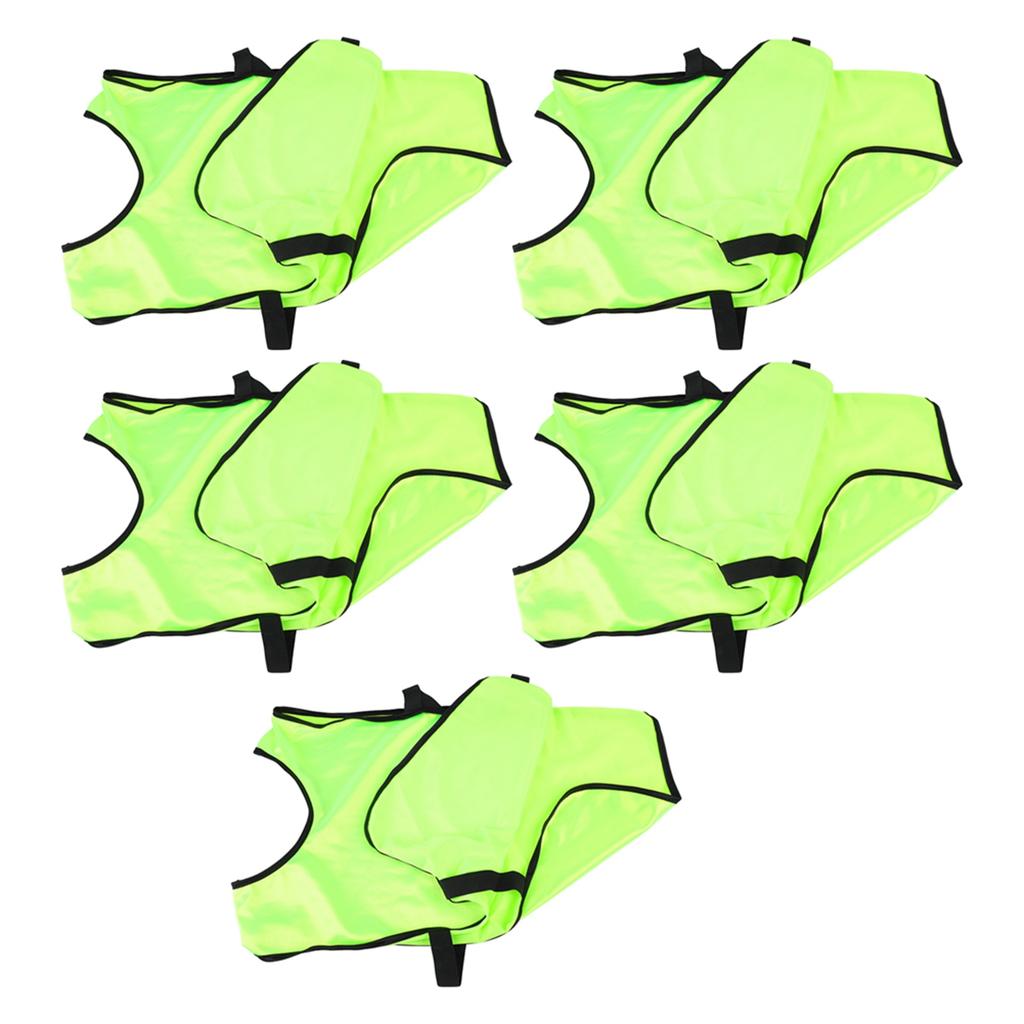 5 шт. детские тренировочные жилеты без рукавов тренировочные Pinnies круглый вырез майка для футбольных видов спорта