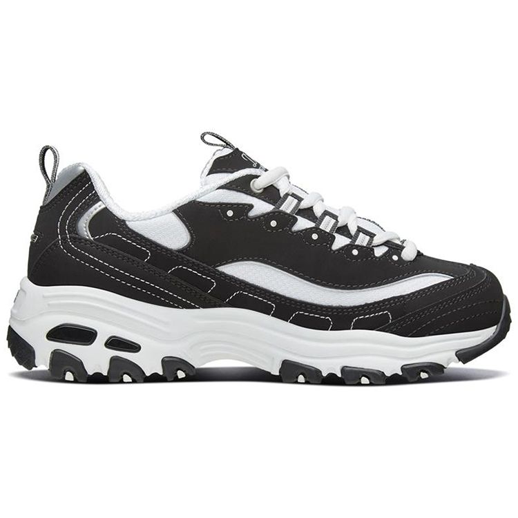 Skechers DLites 1.0 Panda Обувь Ретро Универсальная Толстая Подошва Повседневная Легкая Увеличение Роста Низкие Папины Кроссовки Женская кроссовка 66666179-BKW