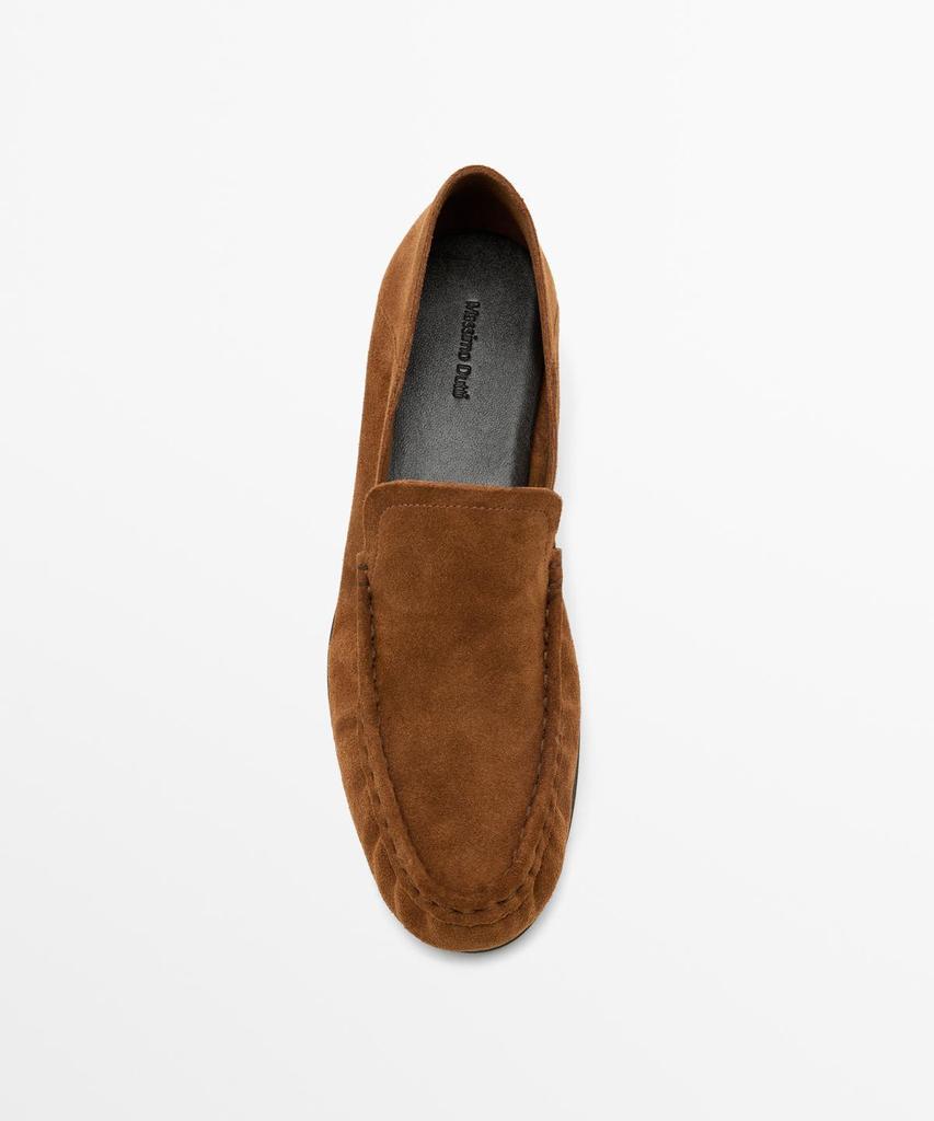 Лоферы Massimo Dutti из мягкой кожи и замши
