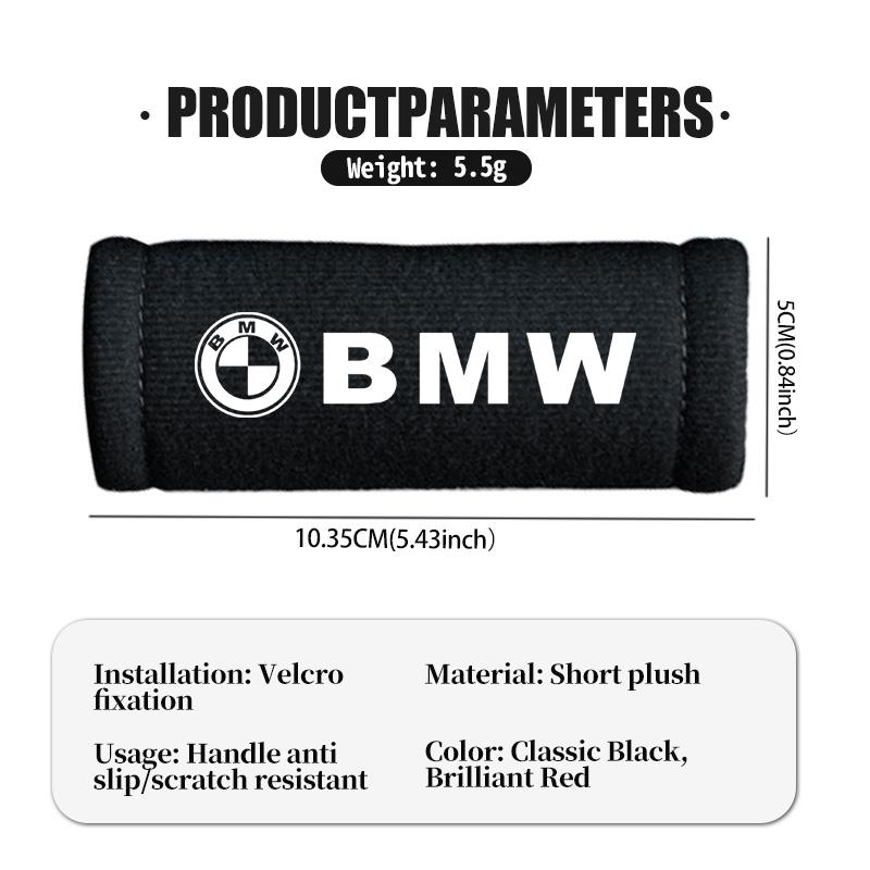 FA3-Plush Car Roof Armrest Handle Protective Cover Anti Slip Interior For BMW M Performance E36 E46 E60 E90 E91 E92 E93 F30 F20