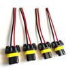 4Pcs 9005 9006 9012 Socket Connector Wiring Harness HB3 HB4 Female Plug Base Adapter Cable