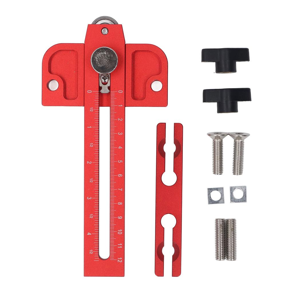 Направляющая для настольной пилы с роликом, двойная шкала, направляющая для тонкой продольной резки по дереву, локатор, подходит для 3 4x3 8