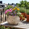 Floral Cutout Flower Pot Retro Decorative Flowerpot Ornaments Vintage Flowerpot  Garden