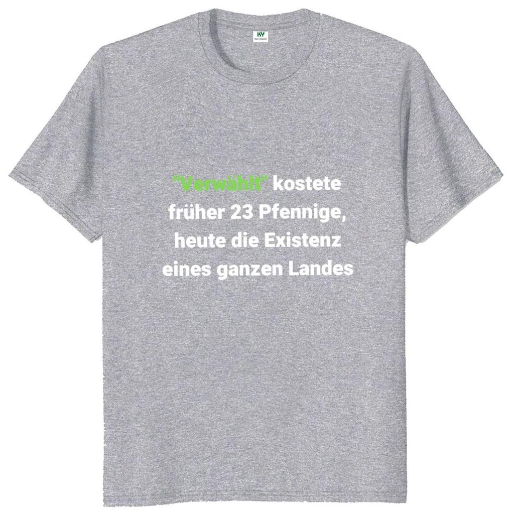 Verwählt Kostete Früher 23 Pfennige T Shirt Funny Meme German Text Vintage Humor Tee Tops Casual Cotton Unisex Soft Tshirts