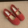 Fashion 2025Retro Jane Shoes for Women Summer Round Toe Flats Cheap Liquidation High Quality Fashion Comfortable and Elegant Shoe