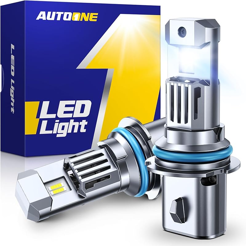 AUTOONE 9005 LED Bulb, 800% Brighter, 3 Min Quick Tall, 20 Years Lifespan, No Flicker, 99% Compatibility
