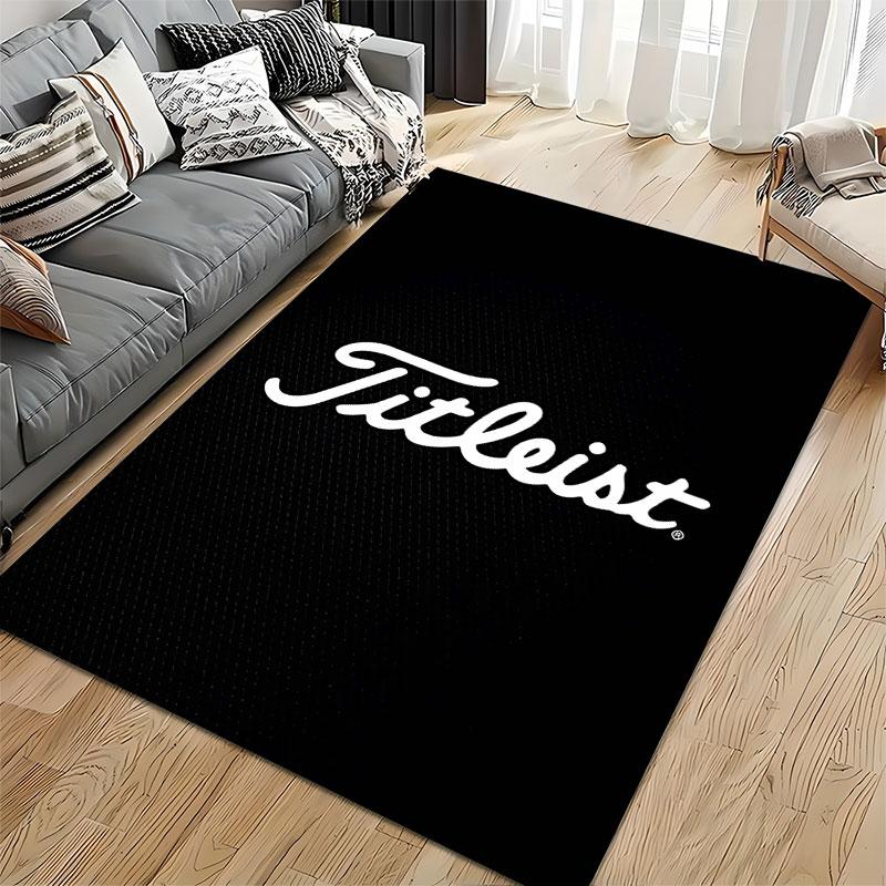 Titleist Logo Black Carpet suitable as a non-slip mat for the living room or bedroom sofa
