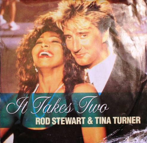 7-дюймовая пластинка РОД СТЮАРТ И ТИНА ТЕРНЕР - It Takes Two ROD1 Warner Bros. Re 1990 UK Рок Б/У