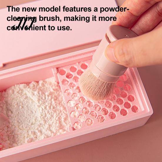 Polymer Clay Working Station Tools Kit, Powder Storage Box with Sieve Brush Container, Crafting Accessories Craft Organizer, Air Dry Accessory for DIY