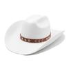 9.5 Широкие Поля Загнутые Поля Ковбойский Джазовый Цилиндр Сезонный Шерстяной Цилиндр Простая Фетровая Шляпа