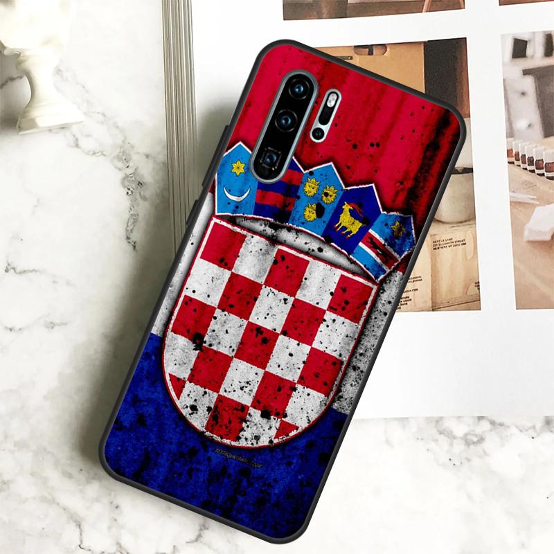 Croatia Coat Of Arms Flag For Huawei Nova 12i 12s 11i 8i Y73 Y72 Y61 Y91 Y90 Y70 Y60 9 10 SE P30 P40 Lite P60 Pro Case