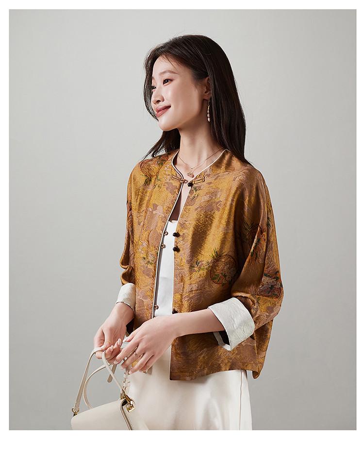 New Chinese style jacquard jacket for women's 2026 spring fashion temperament versatile short top